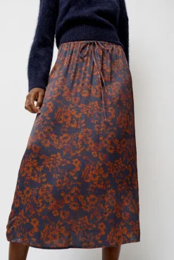 Inez Skirt in Rust and Navy Garden^No.6 Store Best