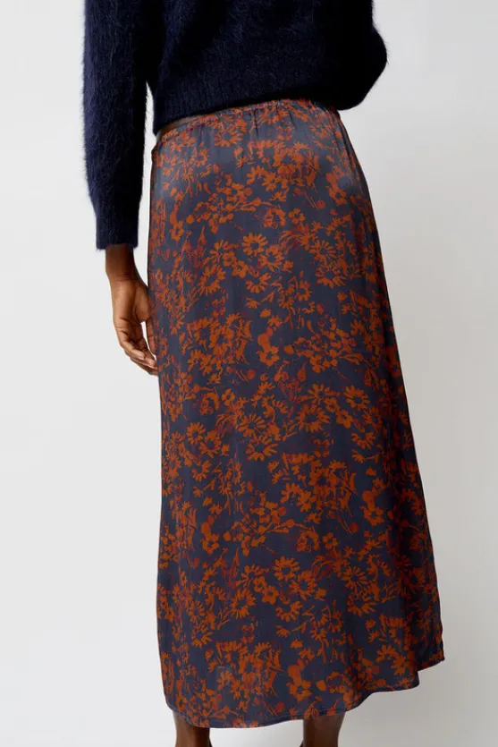 Inez Skirt in Rust and Navy Garden^No.6 Store Best