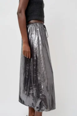 Inez Skirt in Silver Pony Hair^No.6 Store Fashion