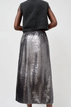 Inez Skirt in Silver Pony Hair^No.6 Store Fashion