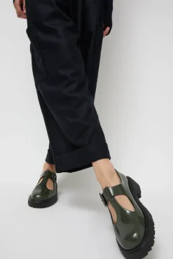 Jackie T-Strap in Olive^No.6 Store Online