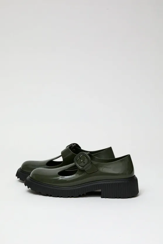 Jackie T-Strap in Olive^No.6 Store Online
