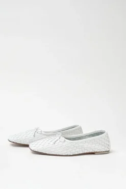 Jada Woven Ballet Flat in White^No.6 Store Discount