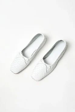 Jada Woven Ballet Flat in White^No.6 Store Discount