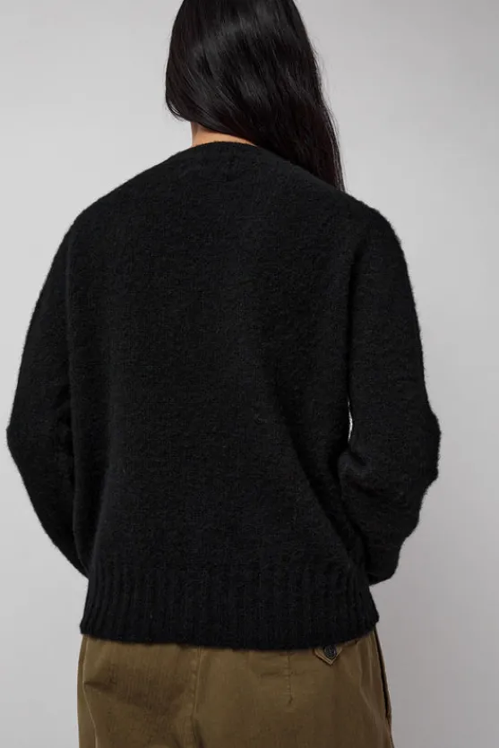 Jets Crew Knit in Black^No.6 Store Outlet