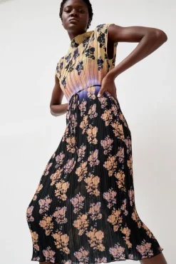 Julien Dress in Dip Dye Shadow Floral^No.6 Store Outlet
