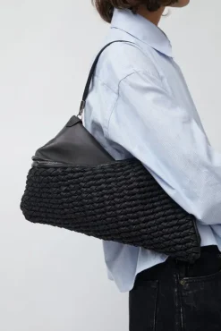 Knit Twisterette Bag in Black^No.6 Store New