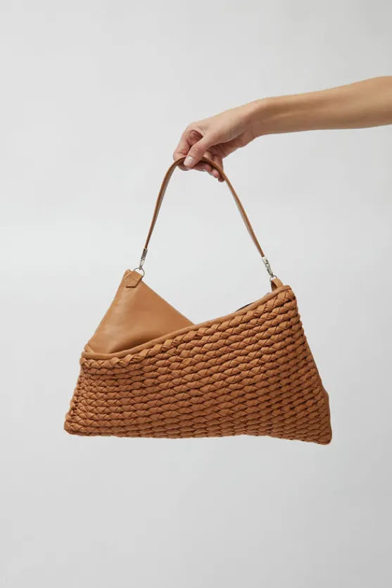 Knit Twisterette Bag in Natural Brown^No.6 Store Clearance
