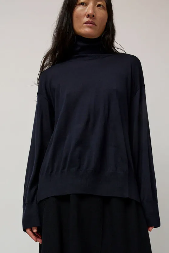 La Base Turtleneck in Navy^No.6 Store New