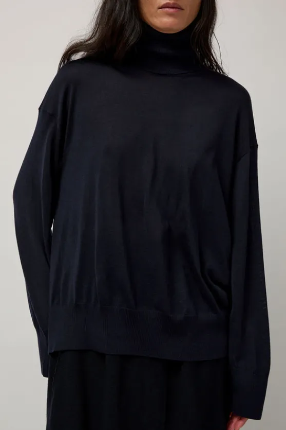 La Base Turtleneck in Navy^No.6 Store New