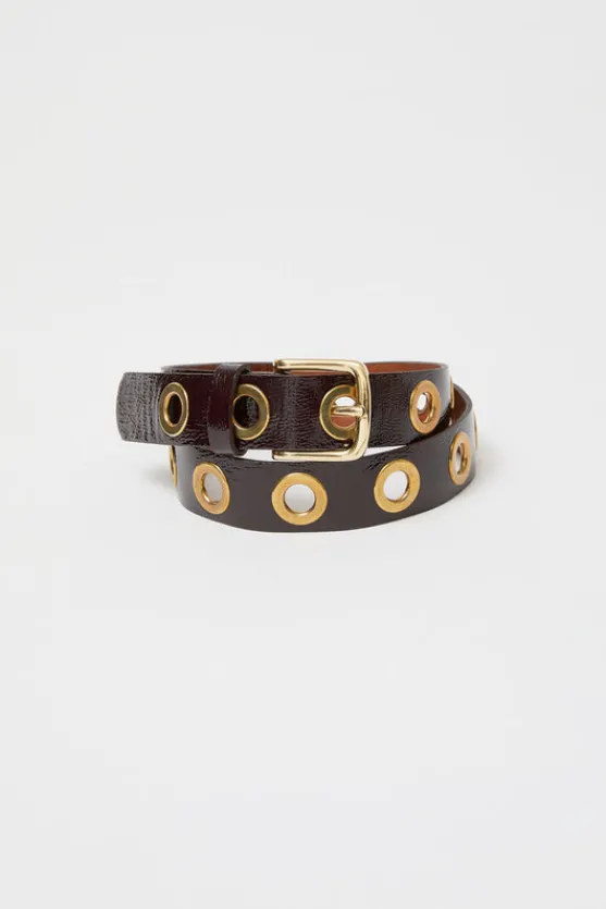 La Grande Keller Crispy Belt in Crispy Cerise Noire^No.6 Store Best