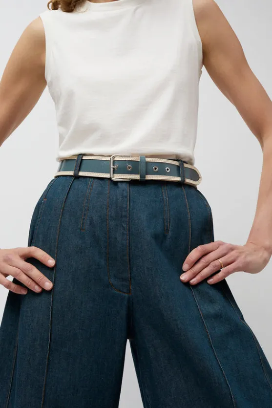 La Hydra Belt in Crispy Bleu Gris and Crema^No.6 Store Best