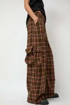 Lawn Cargo in Pink Brown Plaid^No.6 Store Best