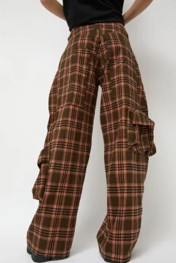 Lawn Cargo in Pink Brown Plaid^No.6 Store Best