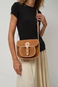 Le Flavin Velours Bag in Crepi and Caramel^No.6 Store Online