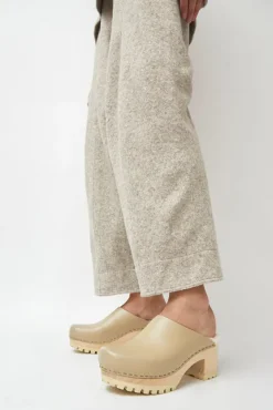 Liza Clog on Mid Tread in Clay with Bone Shearling^No.6 Store New