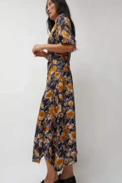 Lola Dress in Gold Roses^No.6 Store Sale