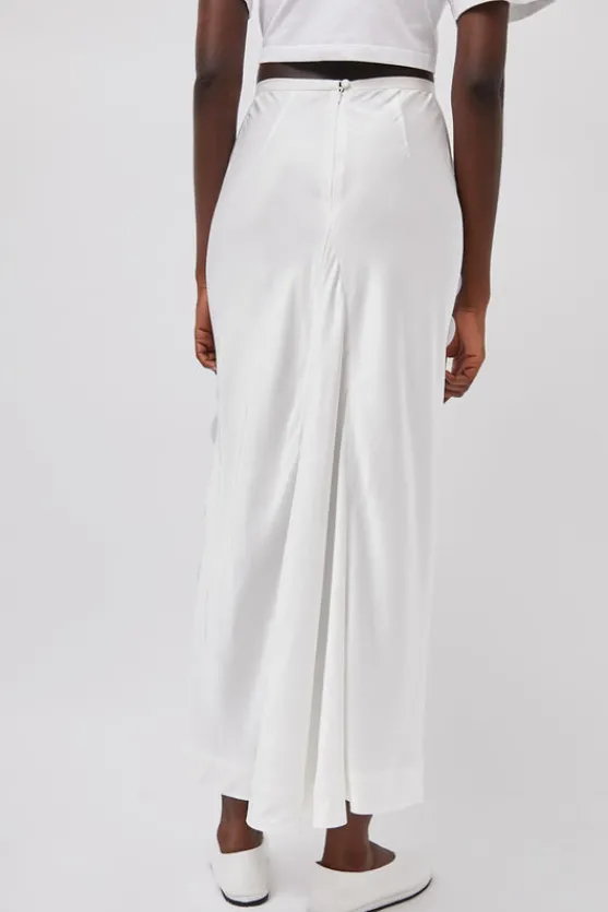 Long Sequin Skirt in White^No.6 Store Clearance