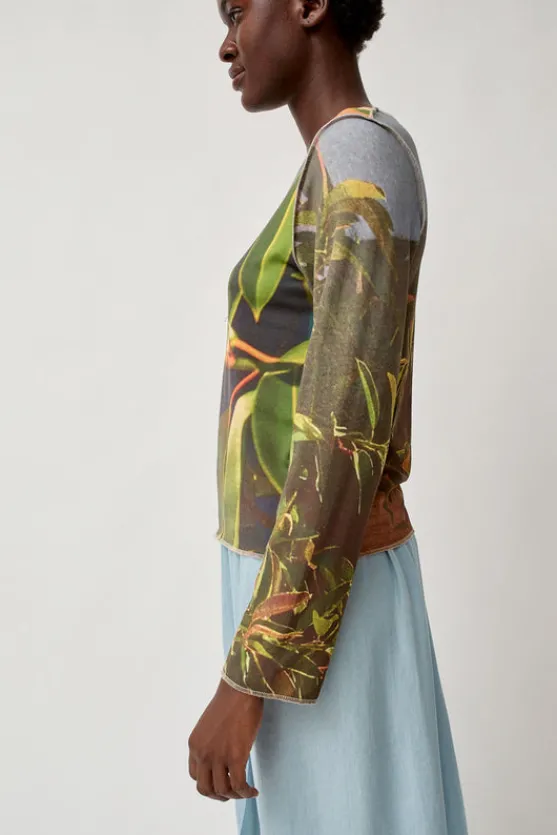 Long Sleeve Top in Tropical^No.6 Store Fashion