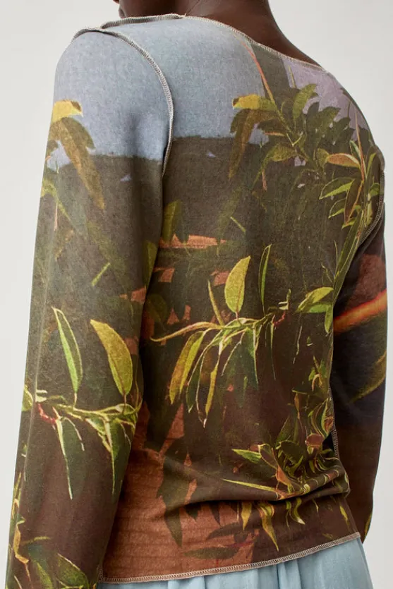 Long Sleeve Top in Tropical^No.6 Store Fashion