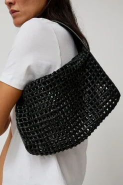 Macrame Mesh Bag in Black^No.6 Store Discount