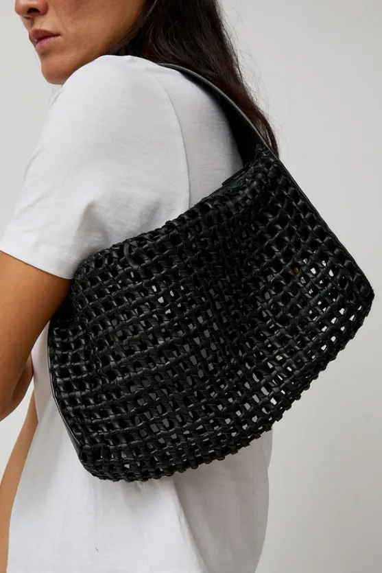 Macrame Mesh Bag in Black^No.6 Store Discount