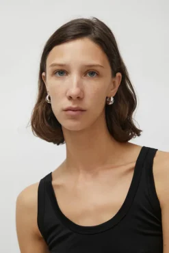 Medium Volume Waterdrop One Touch Earrings in Silver^No.6 Store Hot
