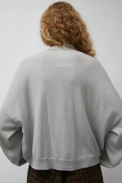 Merino Wool Cardigan in Pearl Grey^No.6 Store Outlet