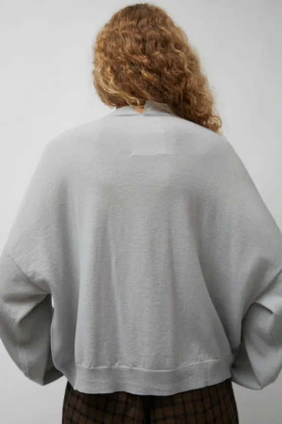 Merino Wool Cardigan in Pearl Grey^No.6 Store Outlet
