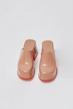 Mia Mule in Brown and Red^No.6 Store Hot