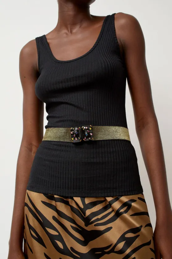 Micro Crystals Belt in Black^No.6 Store Fashion