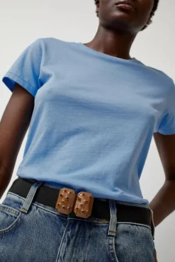 Micro Crystals Belt in Camel^No.6 Store Clearance