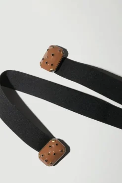 Micro Crystals Belt in Camel^No.6 Store Clearance