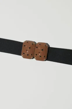 Micro Crystals Belt in Camel^No.6 Store Clearance