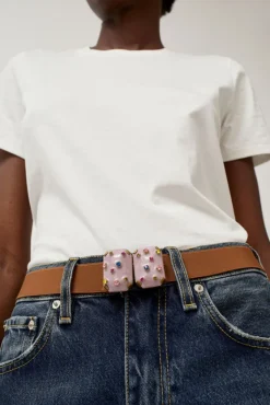 Micro Crystals Belt in Lilac^No.6 Store Fashion