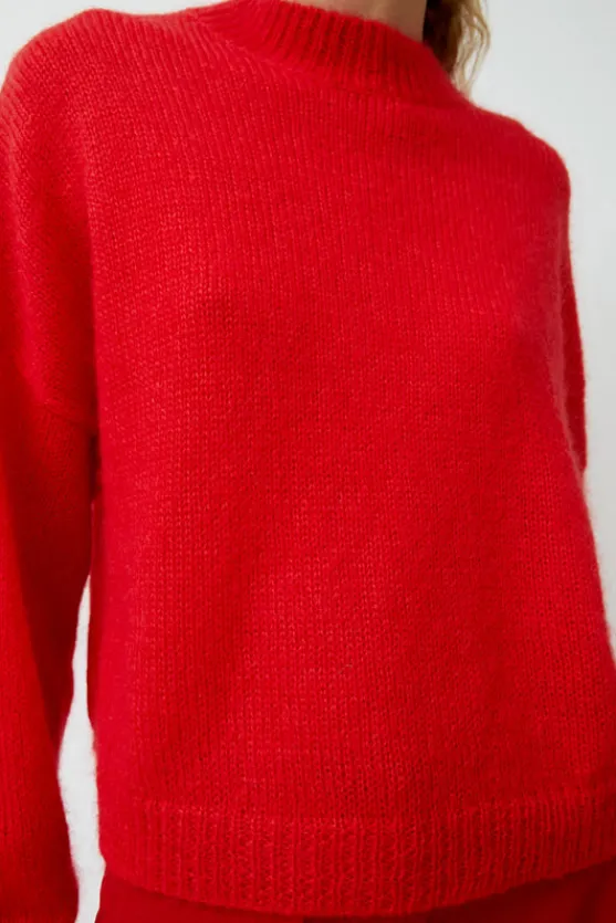 Mohair Sweater in Red^No.6 Store Online