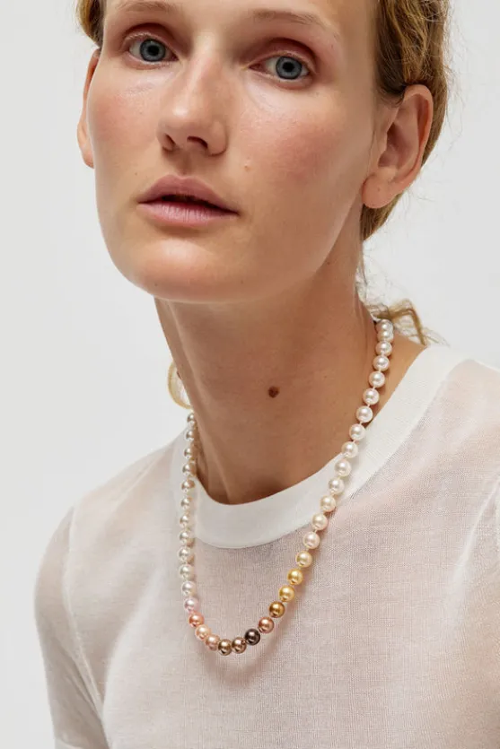 Multi-Colored Pearl Necklace in Multi^No.6 Store Outlet