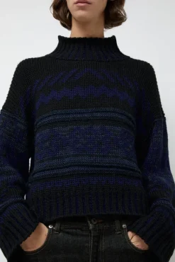 Nadia Sweater in Black and Blue^No.6 Store Sale