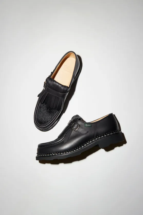 Nyons Shoe in Lisse Noir Poils Noir^No.6 Store Discount