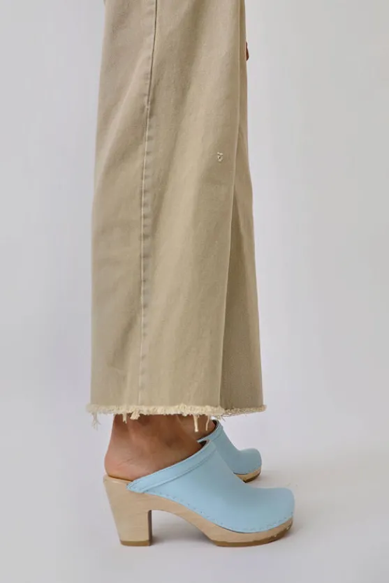 Old School Clog on High Heel in Light Blue^No.6 Store Fashion