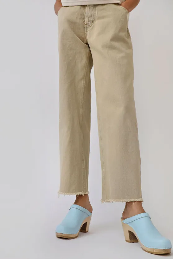 Old School Clog on High Heel in Light Blue^No.6 Store Fashion
