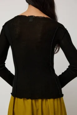 Omato Wool Long Sleeve in Black^No.6 Store Clearance