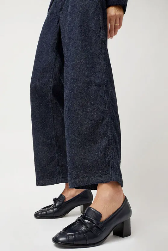 Philippe Heeled Loafer in Navy^No.6 Store Discount