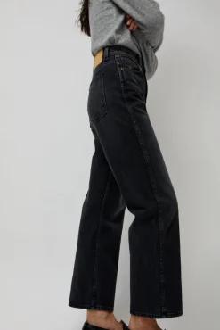 Plein High Rise Straight Jean in Stil Black^No.6 Store Best