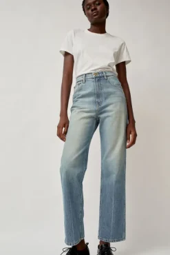 Plein High Straight Jean in Hudson Wash^No.6 Store Outlet