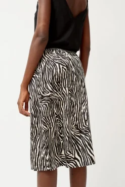 Printed Slip Skirt in Zebra Print^No.6 Store Outlet