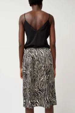 Printed Slip Skirt in Zebra Print^No.6 Store Outlet