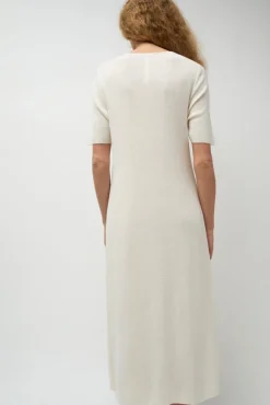 Rib Henley Dress in Bone^No.6 Store Fashion