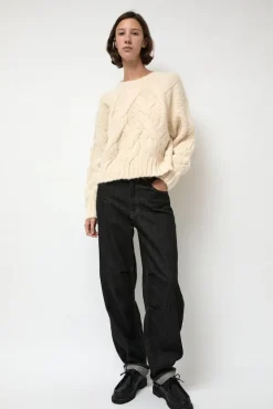 Rita Cable Sweater in Ivory^No.6 Store Fashion