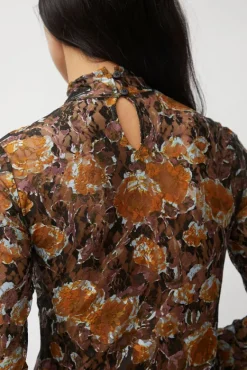 Rosa Turtleneck in Gold Roses^No.6 Store New